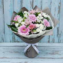 Букет цветов из:  Герберы, Альстромерии и Хризантемы #REPLACE_PRED# Морозовске