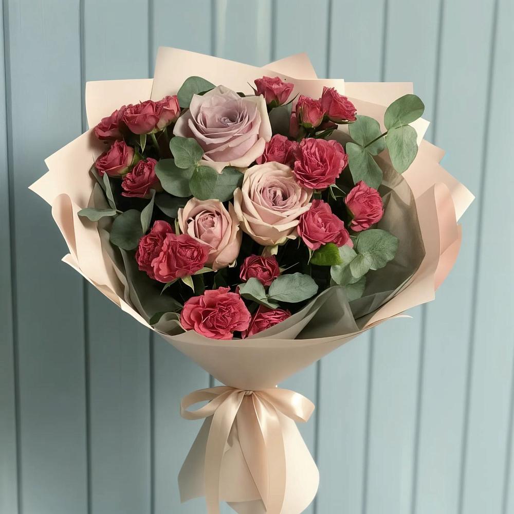 Букет цветов из: Гвоздики и Розы в Морозовске