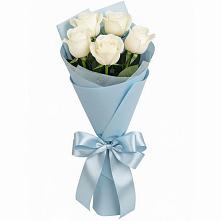 Букет 5 Белых роз Проуд #REPLACE_PRED# Морозовске