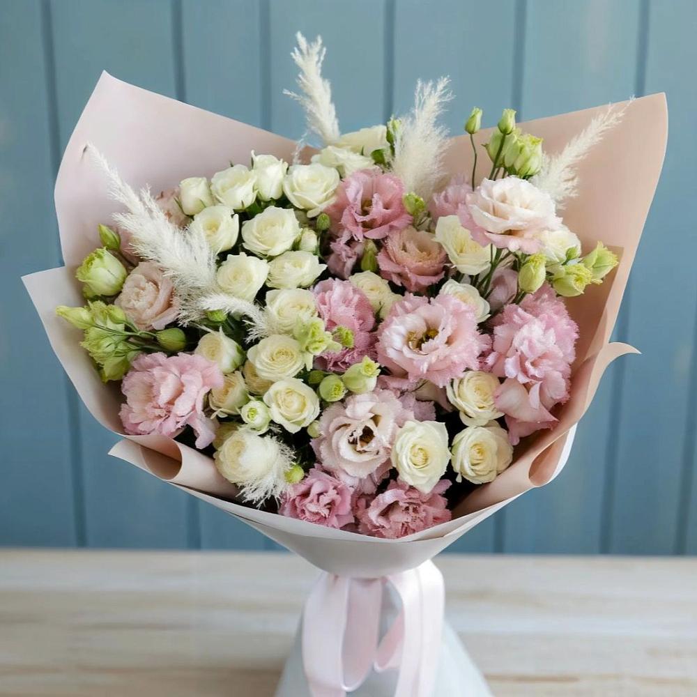 Букет цветов из: Альстромерии и Розы в Морозовске