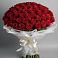 Букет 101 Красная роза Блэк Мэджик в Морозовске