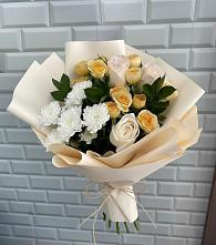 Букет цветов из:  Розы и Хризантемы #REPLACE_PRED# Морозовске