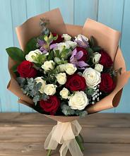 Букет цветов из:  Розы и Альстромерии в Морозовске