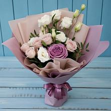Букет цветов из:  Розы и Лизиантусы #REPLACE_PRED# Морозовске