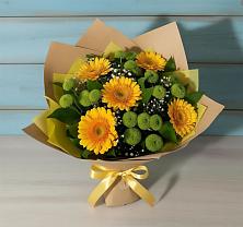 Букет цветов из:  Герберы и Хризантемы #REPLACE_PRED# Морозовске