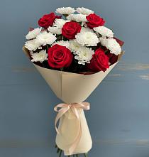 Букет цветов из:  Розы и Хризантемы в Морозовске