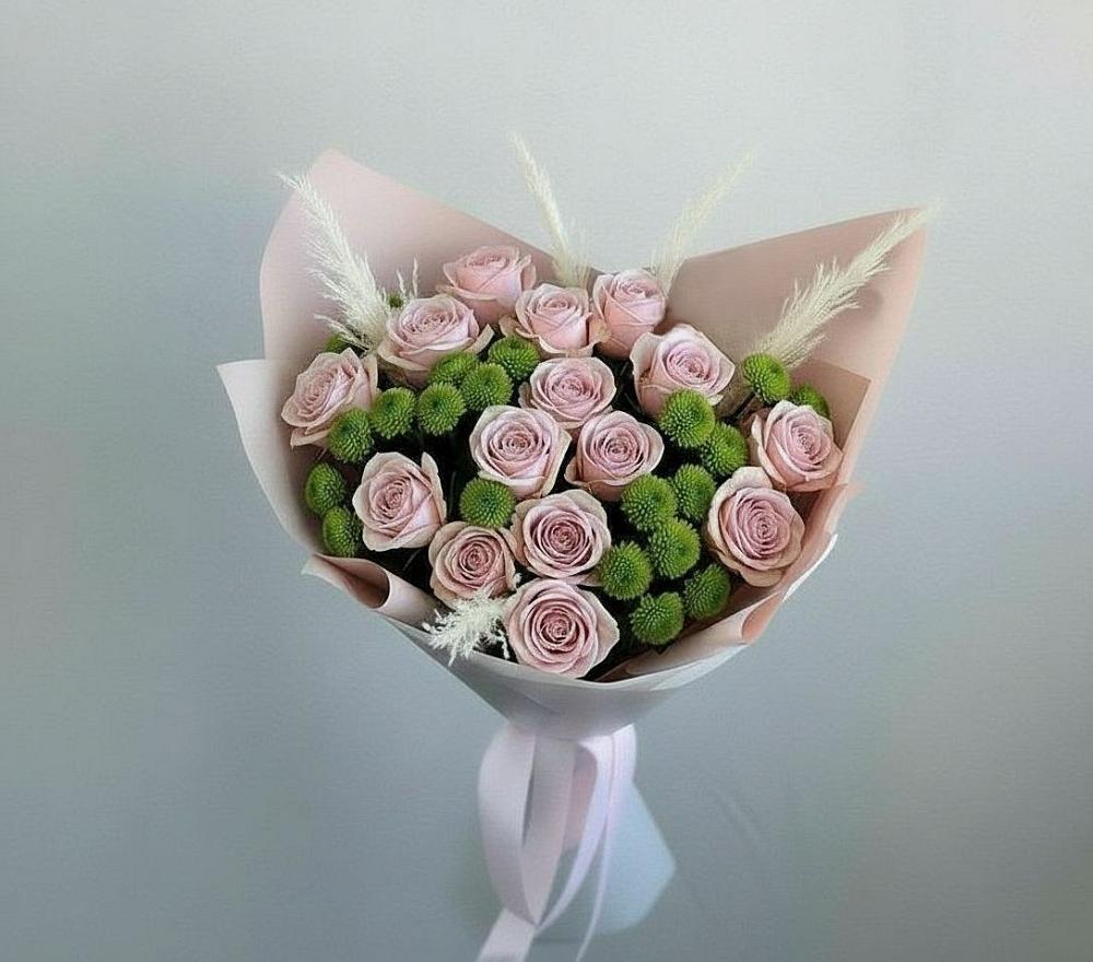 Букет цветов из: Розы и Хризантемы в Морозовске