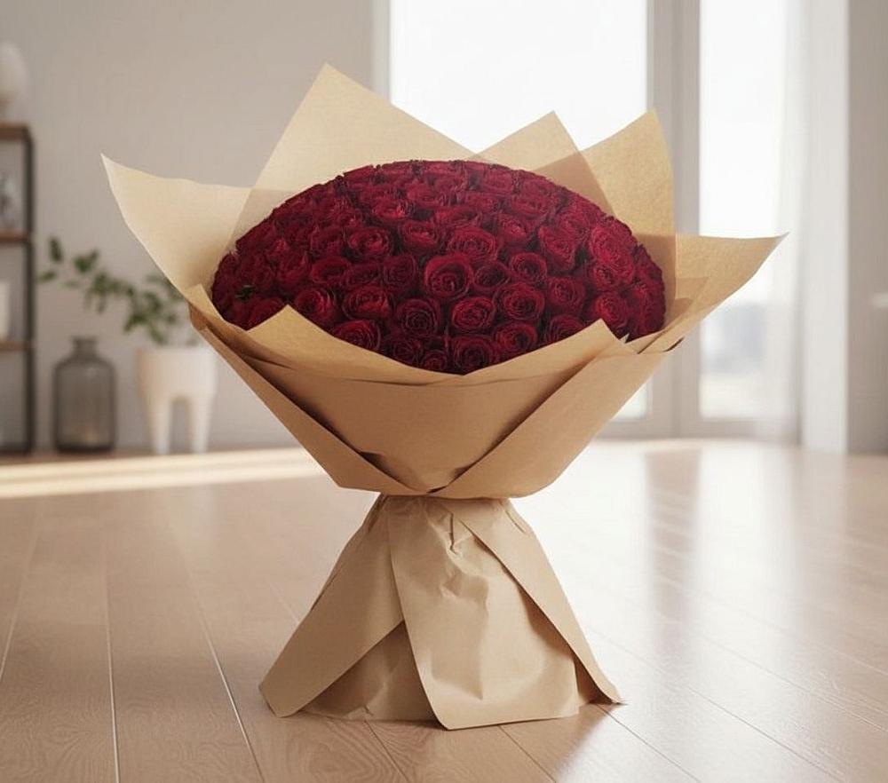 Букет 101 Красная роза в Морозовске