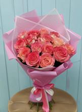 Букет 15 Розовых роз Равель в Морозовске